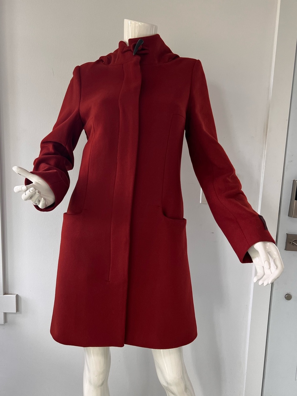 Babaton Wool Cashmere Hooded Coat Women’s Luxury Winter Jacket